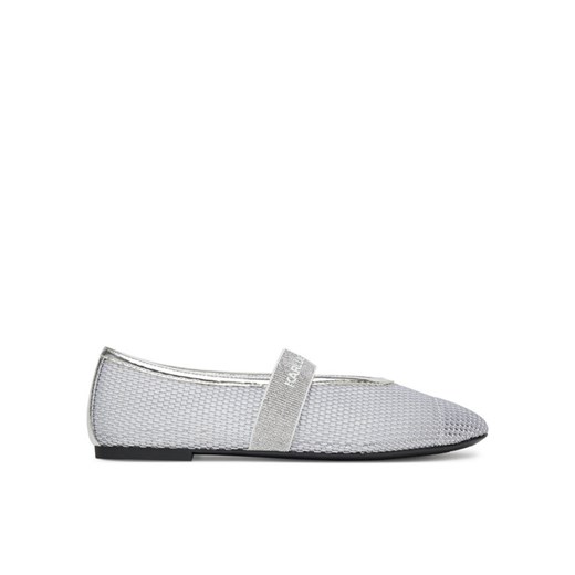 KARL LAGERFELD Baleriny KL40125 Srebrny ze sklepu MODIVO w kategorii Balerinki - zdjęcie 182697470
