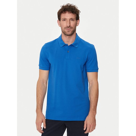 Boss Polo Pallas 50468301 Niebieski Regular Fit ze sklepu MODIVO w kategorii T-shirty męskie - zdjęcie 182697581
