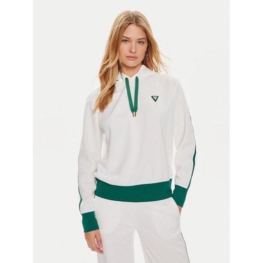 Guess Bluza V4GQ01 KBFB2 Zielony Regular Fit ze sklepu MODIVO w kategorii Bluzy damskie - zdjęcie 182697603