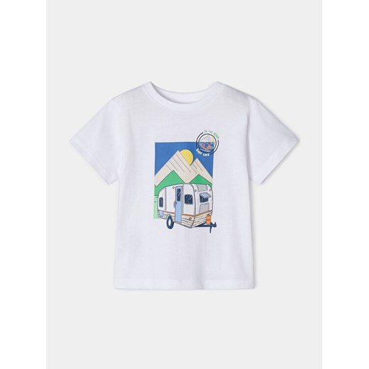 Mayoral T-Shirt 3004 Biały Regular Fit ze sklepu MODIVO w kategorii T-shirty chłopięce - zdjęcie 182697630