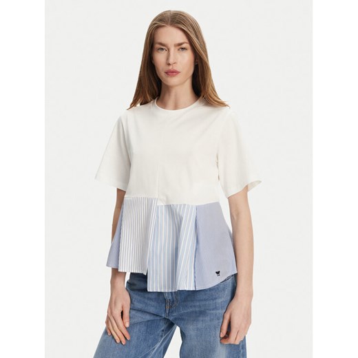 Weekend Max Mara T-Shirt Bird 2515941102 Biały Relaxed Fit ze sklepu MODIVO w kategorii Bluzki damskie - zdjęcie 182697694