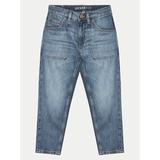 Guess Jeansy J4BA05 D5BV0 Niebieski Regular Fit ze sklepu MODIVO w kategorii Spodnie dziewczęce - zdjęcie 182697724