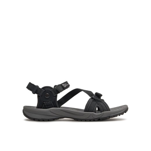 Jack Wolfskin Sandały Lakewood RiderSandal 4019041 Czarny ze sklepu MODIVO w kategorii Sandały damskie - zdjęcie 182697750