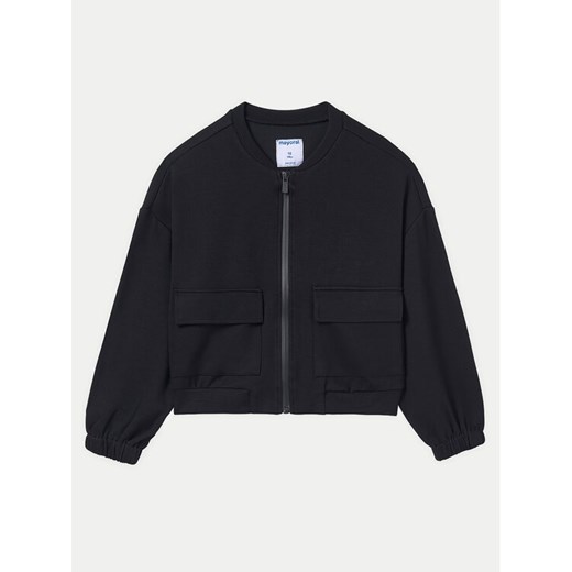 Mayoral Bluza 6407 Czarny Regular Fit ze sklepu MODIVO w kategorii Bluzy dziewczęce - zdjęcie 182697792