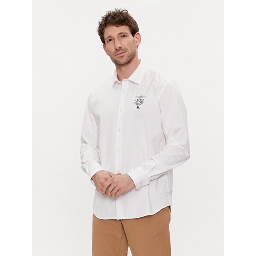 Aeronautica Militare Koszula 241CA1248CT3288 Écru Regular Fit ze sklepu MODIVO w kategorii Koszule męskie - zdjęcie 182697900