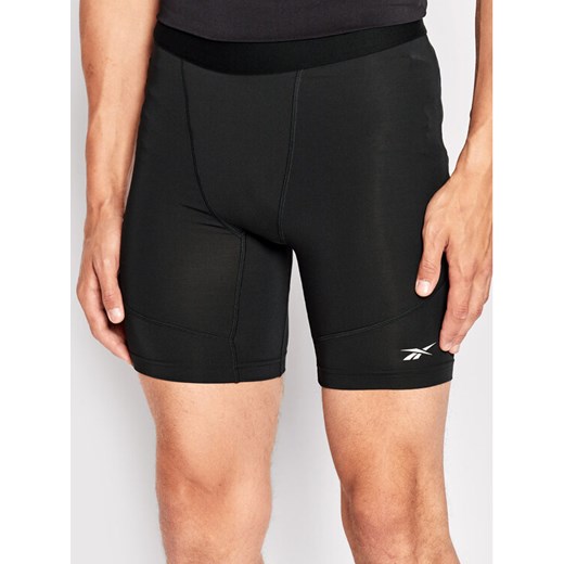 Reebok Szorty sportowe Compression HG6380 Czarny Slim Fit ze sklepu MODIVO w kategorii Spodenki męskie - zdjęcie 182697941