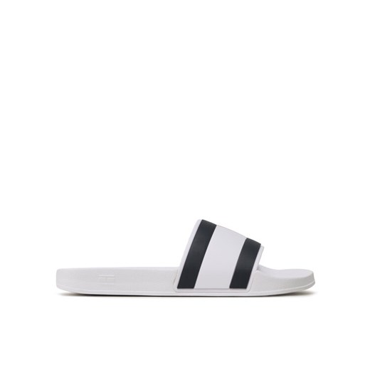 Tommy Hilfiger Klapki Rubber Th Flag Pool FM0FM04236 Biały ze sklepu MODIVO w kategorii Klapki męskie - zdjęcie 182697960