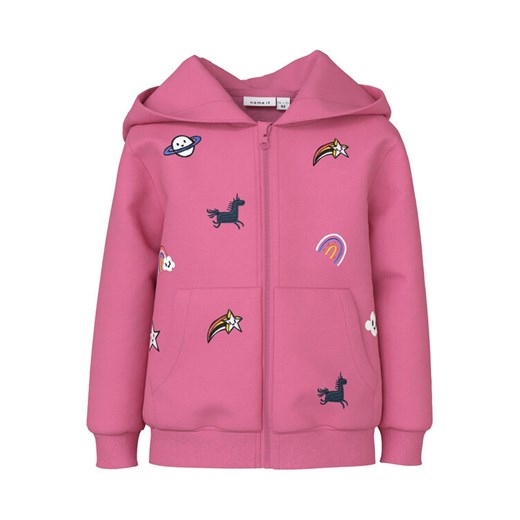 NAME IT Bluza 13221692 Różowy Regular Fit ze sklepu MODIVO w kategorii Bluzy dziewczęce - zdjęcie 182697994