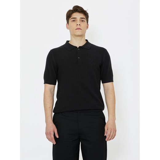 Richmond X Polo Carena UMP24214PO Czarny Regular Fit ze sklepu MODIVO w kategorii T-shirty męskie - zdjęcie 182698022