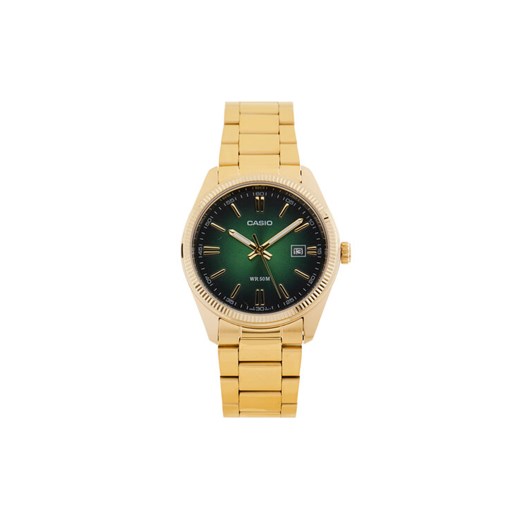 Casio Zegarek MTP-1302PGC-3AVEF Zielony Casio 00 MODIVO