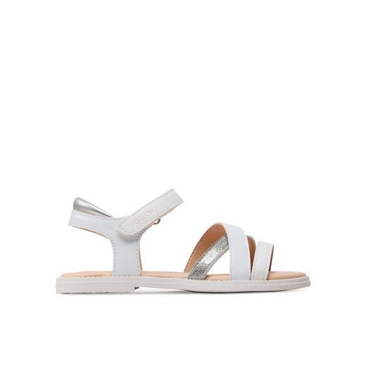 Geox Sandały J Sandal Karly Girl J5235D00254C1000 S Biały ze sklepu MODIVO w kategorii Sandały dziecięce - zdjęcie 182698102