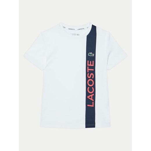 Lacoste T-Shirt TJ8489 Biały Regular Fit ze sklepu MODIVO w kategorii T-shirty chłopięce - zdjęcie 182698103