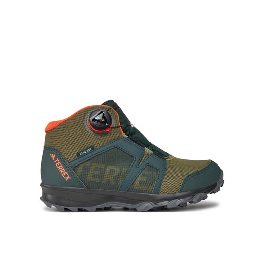 adidas Trekkingi Terrex Boa Mid Rain.Rdy IF7509 Zielony ze sklepu MODIVO w kategorii Buty trekkingowe dziecięce - zdjęcie 182698124