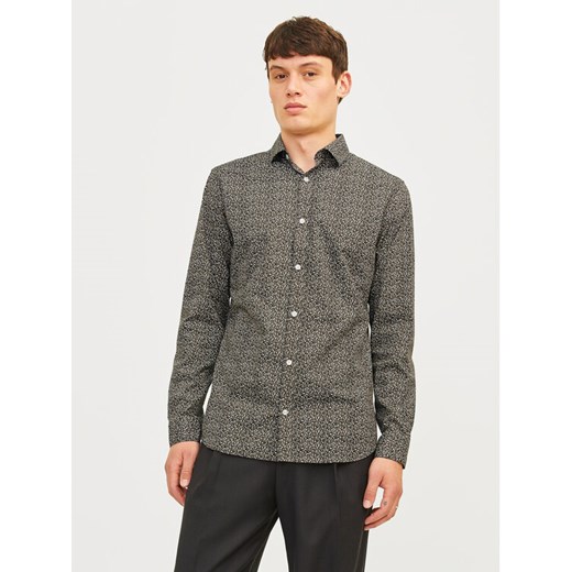 Jack&Jones Koszula Blackpool 12260625 Szary Slim Fit ze sklepu MODIVO w kategorii Koszule męskie - zdjęcie 182698144
