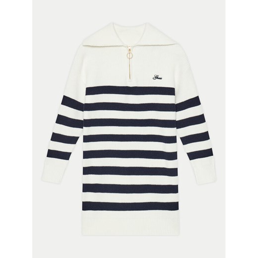 Guess Sukienka dzianinowa J4YK16 Z3FU0 Niebieski Regular Fit ze sklepu MODIVO w kategorii Sukienki dziewczęce - zdjęcie 182698240