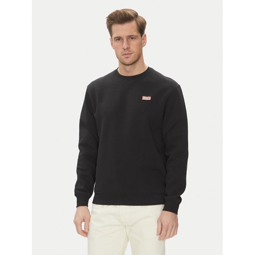 Hunter Bluza May HARM0058251 Czarny Relaxed Fit ze sklepu MODIVO w kategorii Bluzy męskie - zdjęcie 182698254