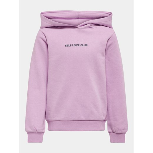 Kids ONLY Bluza Ginny 15313530 Fioletowy Regular Fit ze sklepu MODIVO w kategorii Bluzy dziewczęce - zdjęcie 182698273