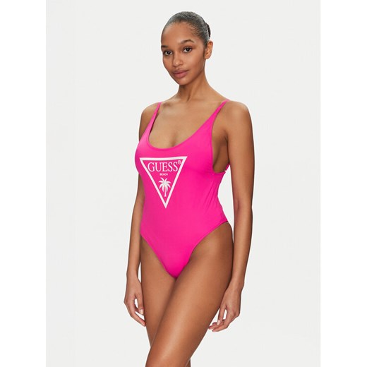 Guess Strój kąpielowy E4GJ48 LY00K Różowy ze sklepu MODIVO w kategorii Odzież plażowa - zdjęcie 182698471