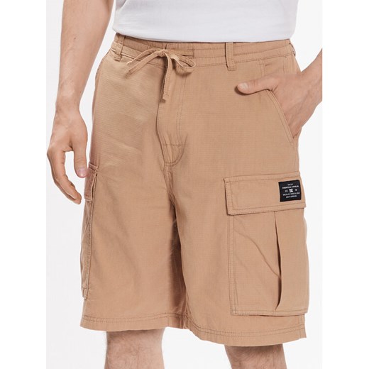 DC Szorty materiałowe Tundra ADYWS03068 Beżowy Regular Fit ze sklepu MODIVO w kategorii Spodenki męskie - zdjęcie 182698473