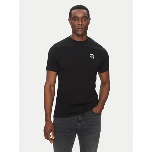 KARL LAGERFELD T-Shirt 755710 500224 Czarny Regular Fit ze sklepu MODIVO w kategorii T-shirty męskie - zdjęcie 182698474