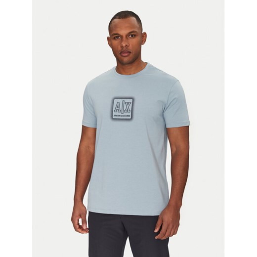 Armani Exchange T-Shirt XM000545 AF10361 U9287 Niebieski Regular Fit ze sklepu MODIVO w kategorii T-shirty męskie - zdjęcie 182698502