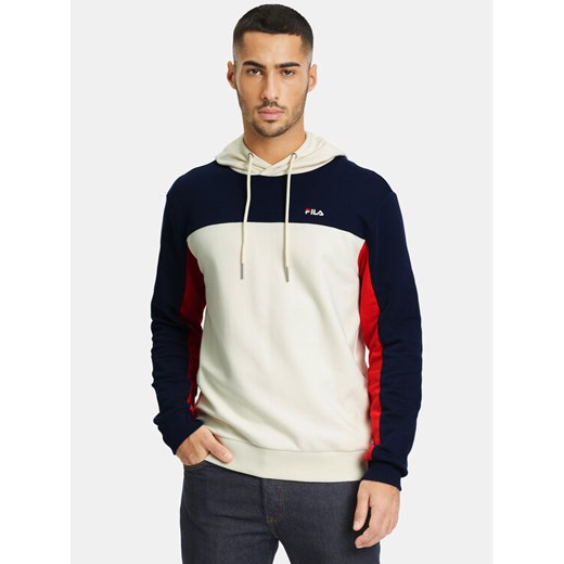 Fila Bluza FAM0501 Écru Regular Fit ze sklepu MODIVO w kategorii Bluzy męskie - zdjęcie 182698590