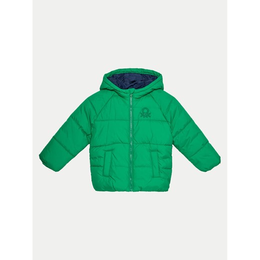 United Colors Of Benetton Kurtka zimowa 2WU0GN02W Zielony Regular Fit ze sklepu MODIVO w kategorii Kurtki chłopięce - zdjęcie 182698620