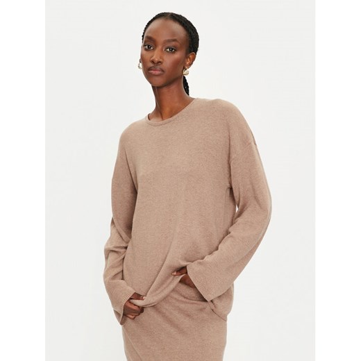 Replay Sweter DK3310.000.G23714 Beżowy Regular Fit ze sklepu MODIVO w kategorii Swetry damskie - zdjęcie 182698664