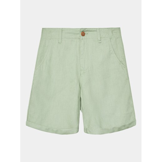 United Colors Of Benetton Szorty materiałowe 4BE7C901E Zielony Regular Fit ze sklepu MODIVO w kategorii Spodenki chłopięce - zdjęcie 182698680