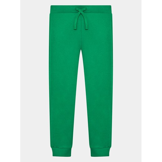 United Colors Of Benetton Spodnie dresowe 3J68CF01P Zielony Regular Fit ze sklepu MODIVO w kategorii Spodnie chłopięce - zdjęcie 182698692