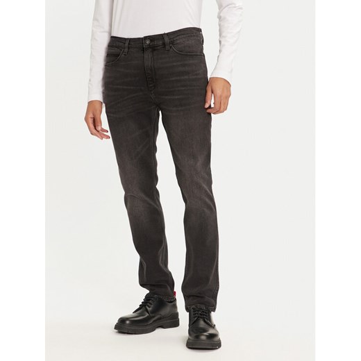 Hugo Jeansy 50522162 Czarny Slim Fit ze sklepu MODIVO w kategorii Jeansy męskie - zdjęcie 182698694