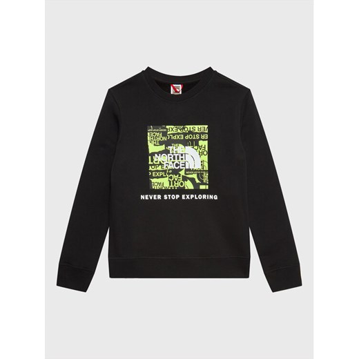 The North Face Bluza Redbox NF0A82EP Czarny Regular Fit ze sklepu MODIVO w kategorii Bluzy chłopięce - zdjęcie 182698733