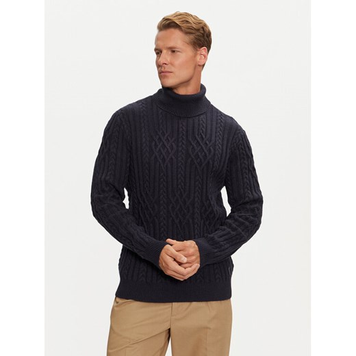 Guess Golf M4BR18 Z3HD1 Granatowy Regular Fit ze sklepu MODIVO w kategorii Swetry męskie - zdjęcie 182698780