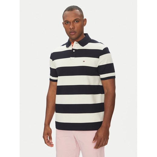 Tommy Hilfiger Polo MW0MW39045 Granatowy Regular Fit ze sklepu MODIVO w kategorii T-shirty męskie - zdjęcie 182698832