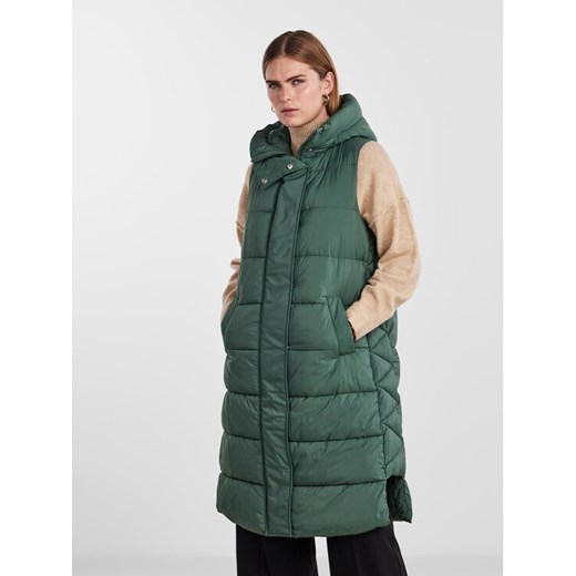 YAS Bezrękawnik 26031872 Zielony Regular Fit ze sklepu MODIVO w kategorii Kamizelki damskie - zdjęcie 182698890