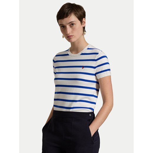 Polo Ralph Lauren Sweter 211891886006 Biały Relaxed Fit ze sklepu MODIVO w kategorii Swetry damskie - zdjęcie 182698893