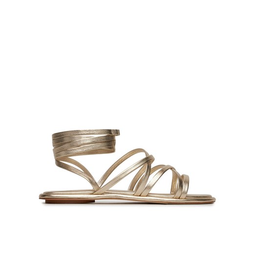 Weekend Max Mara Sandały 2515521095600 Złoty ze sklepu MODIVO w kategorii Sandały damskie - zdjęcie 182698914