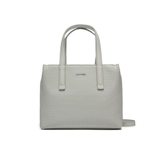 Calvin Klein Torebka Ck Must Mini Tote K60K612163 Szary ze sklepu MODIVO w kategorii Torebki damskie - zdjęcie 182698971