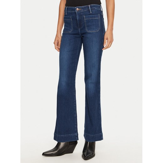 Wrangler Jeansy 112351028 Granatowy Flare Fit ze sklepu MODIVO w kategorii Jeansy damskie - zdjęcie 182699192