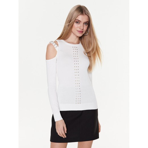 Liu Jo Sport Bluzka TA3056 MS49I Biały Slim Fit ze sklepu MODIVO w kategorii Bluzki damskie - zdjęcie 182699233