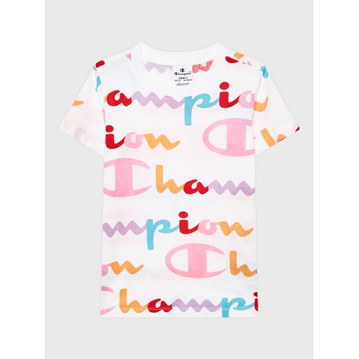 Champion T-Shirt 404617 Kolorowy Regular Fit ze sklepu MODIVO w kategorii Bluzki dziewczęce - zdjęcie 182699234