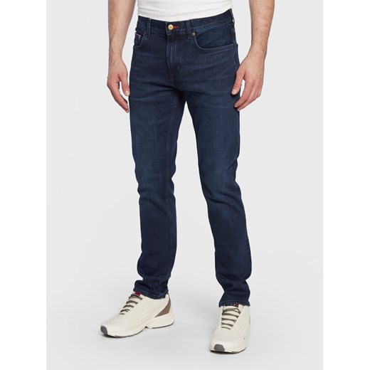 Tommy Hilfiger Jeansy Denton MW0MW26781 Granatowy Straight Fit ze sklepu MODIVO w kategorii Jeansy męskie - zdjęcie 182699260