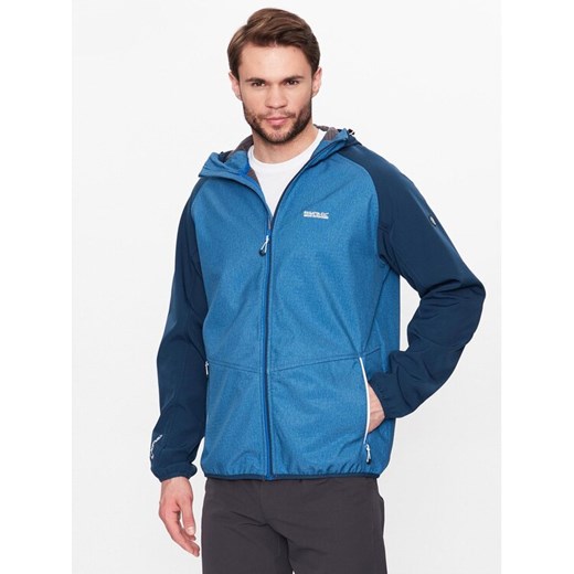 Regatta Kurtka softshell Arec III RML218 Niebieski Regular Fit ze sklepu MODIVO w kategorii Kurtki męskie - zdjęcie 182699321