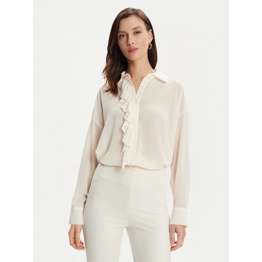 ViCOLO Koszula TB0133 Écru Regular Fit ze sklepu MODIVO w kategorii Koszule damskie - zdjęcie 182699323