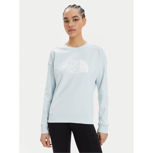 The North Face Bluza Drew Peak Crew NF0A3S4G Błękitny Regular Fit ze sklepu MODIVO w kategorii Bluzy damskie - zdjęcie 182699404