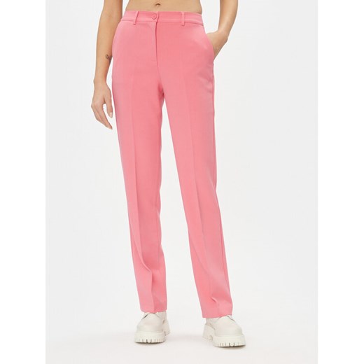 United Colors Of Benetton Spodnie materiałowe 49HHDF04E Różowy Regular Fit ze sklepu MODIVO w kategorii Spodnie damskie - zdjęcie 182699411