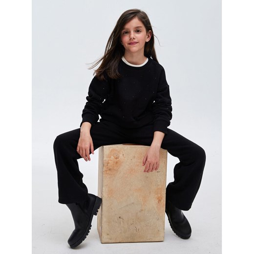 Mayoral Bluza 7.402 Czarny Regular Fit ze sklepu MODIVO w kategorii Bluzy dziewczęce - zdjęcie 182699412