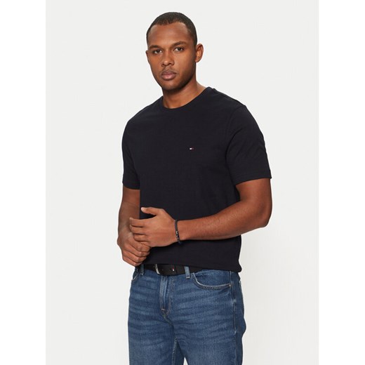 Tommy Hilfiger T-Shirt Essential MW0MW37267 Granatowy Regular Fit ze sklepu MODIVO w kategorii T-shirty męskie - zdjęcie 182699423