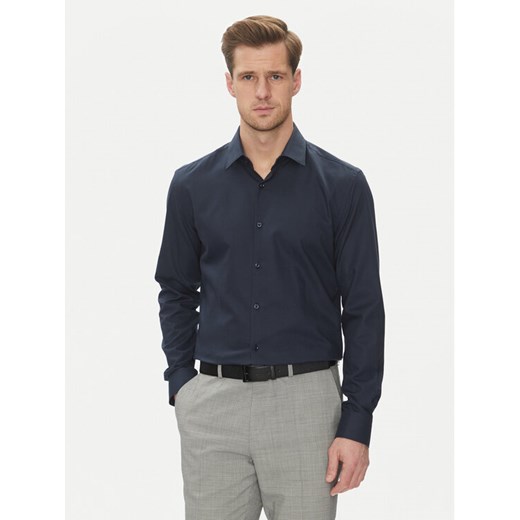 HUGO Koszula Kenno 50539707 Granatowy Slim Fit ze sklepu MODIVO w kategorii Koszule męskie - zdjęcie 182699461