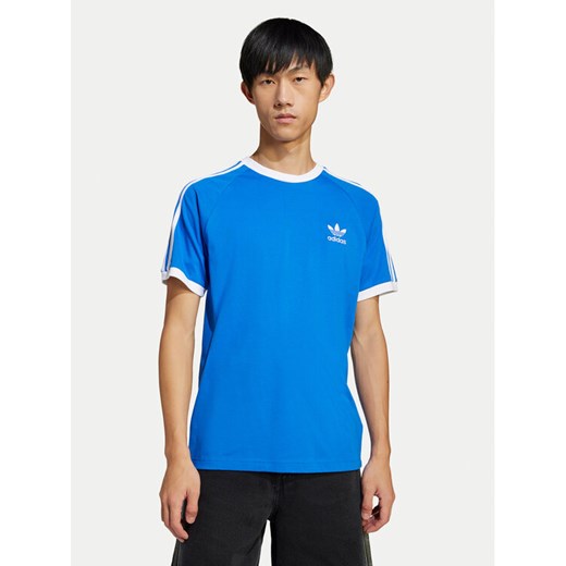 adidas T-Shirt adicolor Classics 3-Stripes JD2880 Niebieski Slim Fit M MODIVO